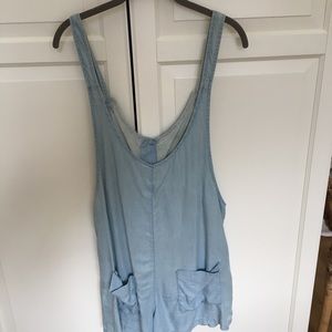 Zara Light Blue Short Jumpsuit / Size S